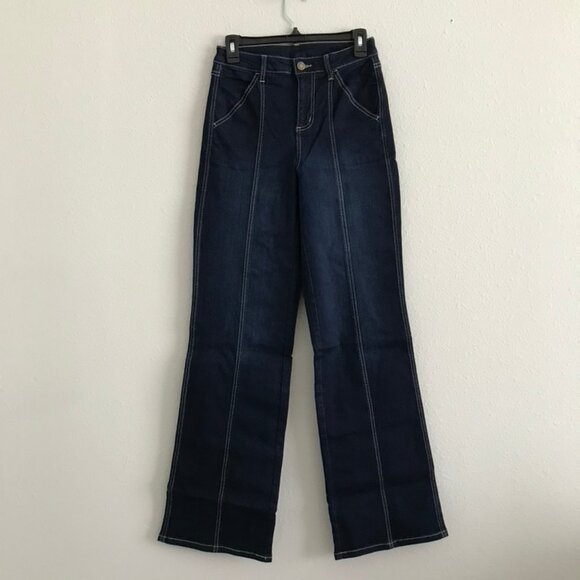 Belle by Kim Gravel Denim Seamed_to Perfection Jean-Indigo ( Tall) a651440 - Picture 1 of 8